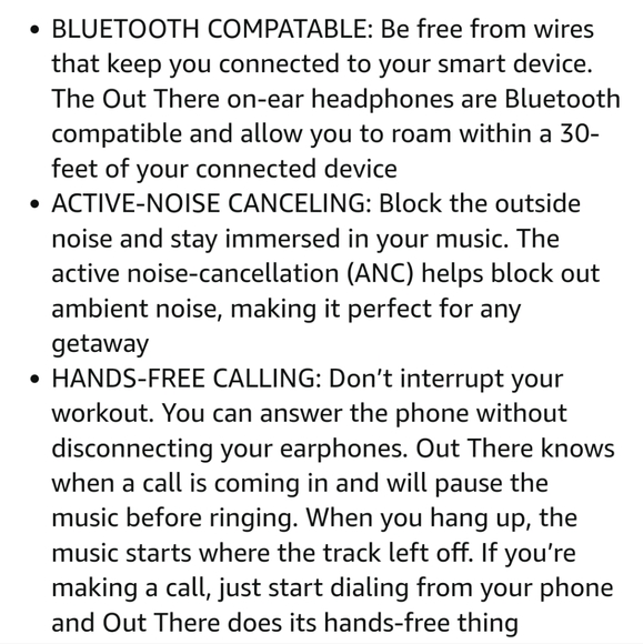 2/$75 JAM Out There wireless headphones - Picture 5 of 6